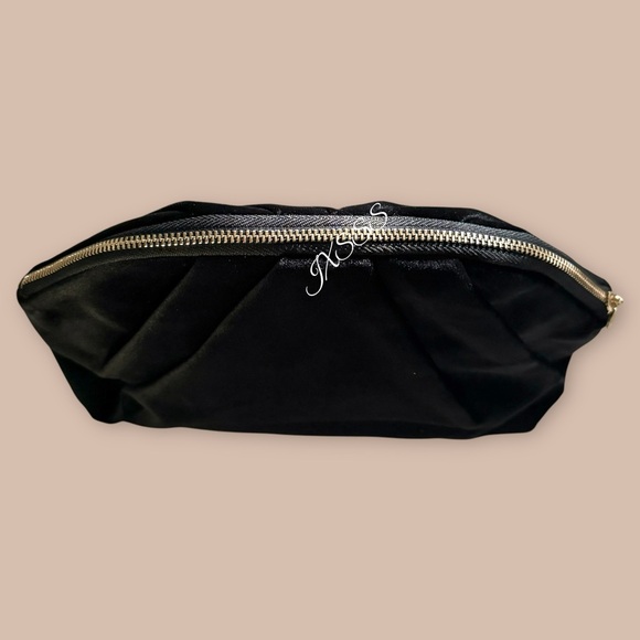 Black-Gold (Velour) Dolce & Gabbana Beauty Large Cosmetic-Makeup Bag - Picture 11 of 16